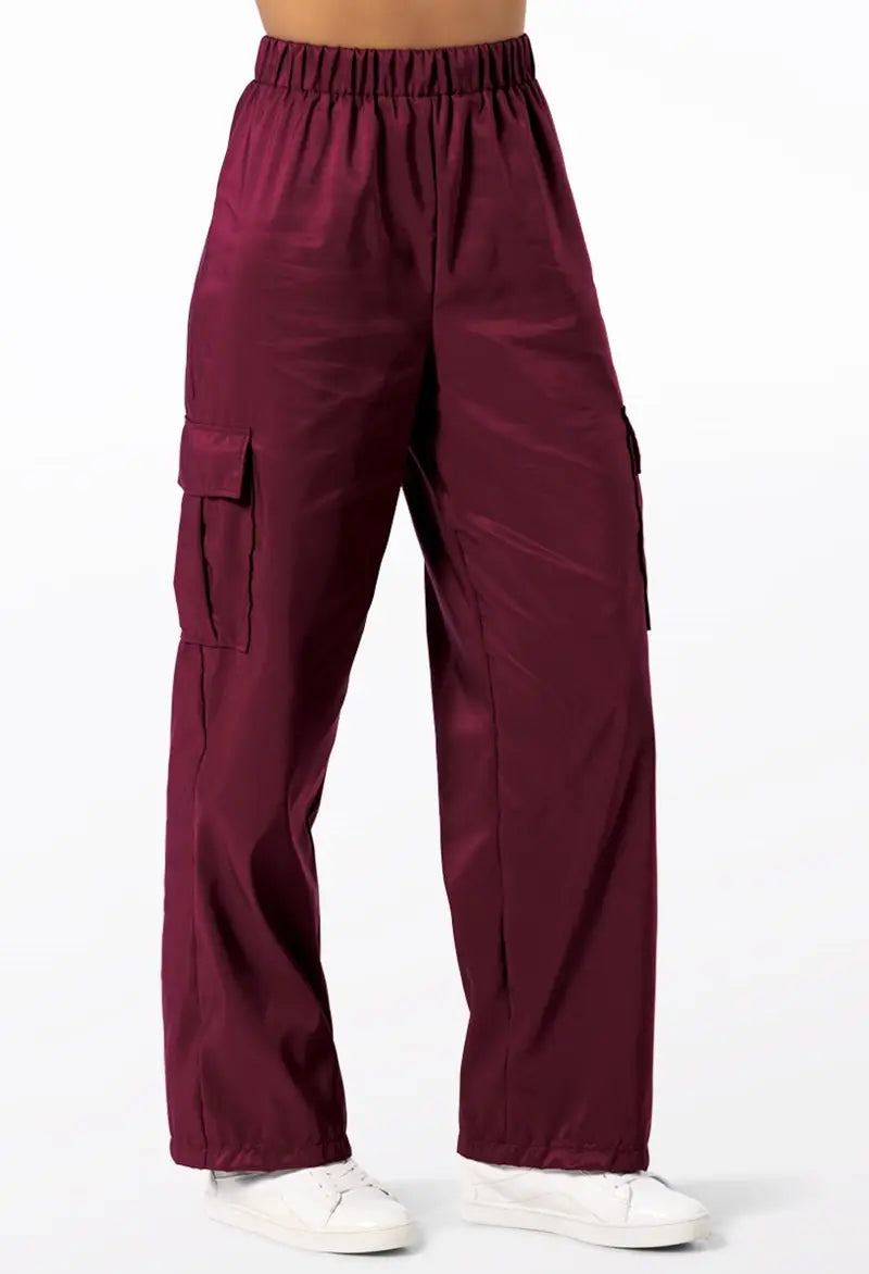 Pre-Owned Cargo Pants Weissmans 14548 Medium Adult Burgundy Hip Hop jazz