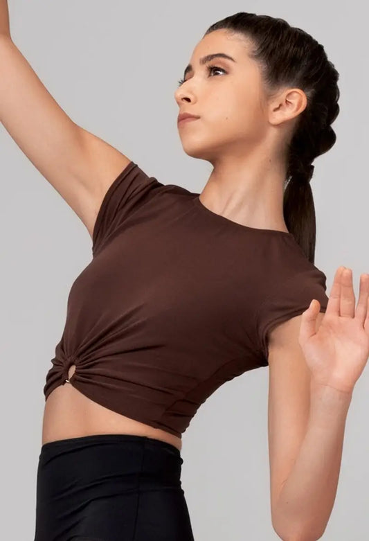 Pre-Owned Costume Crop Top Weissman 14638 Medium Child Brown Contemporary