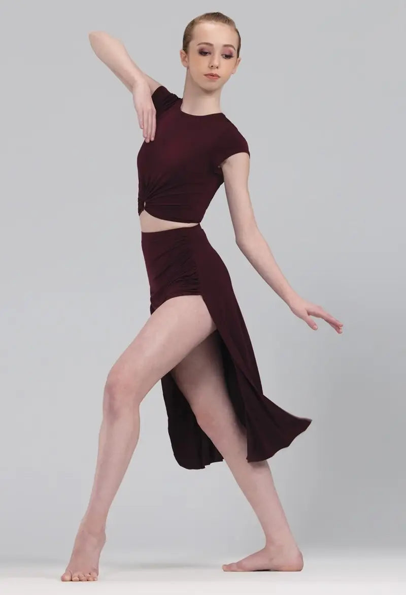 Pre-Owned Costume Crop Top Weissman 14638 Small Adult Brown Contemporary