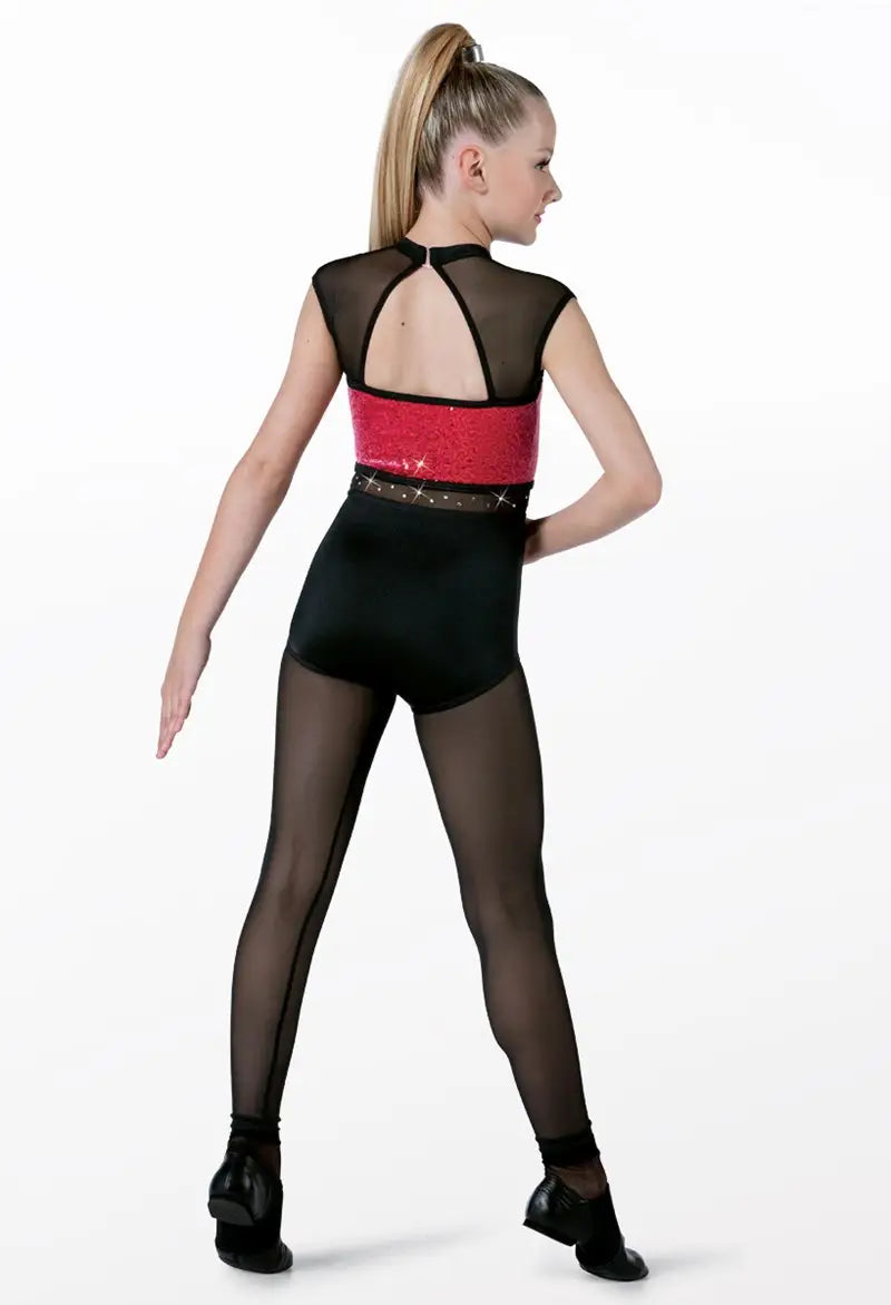 Pre-Owned Costume Small Adult Purple Weissman 14693 Jazz Tap Clogging Acro Unitard Mesh