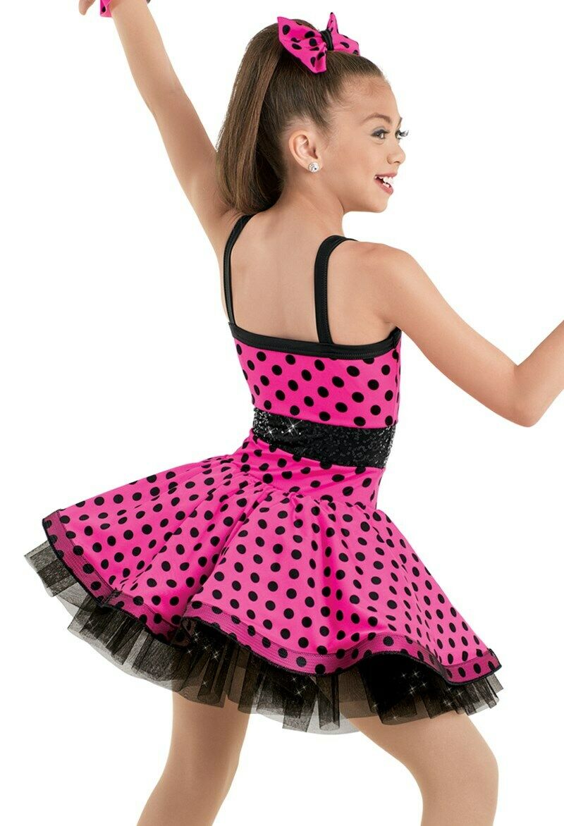 Pre-Owned Costume Weissman  9700 Large Child Red Dress Jazz Sequin
