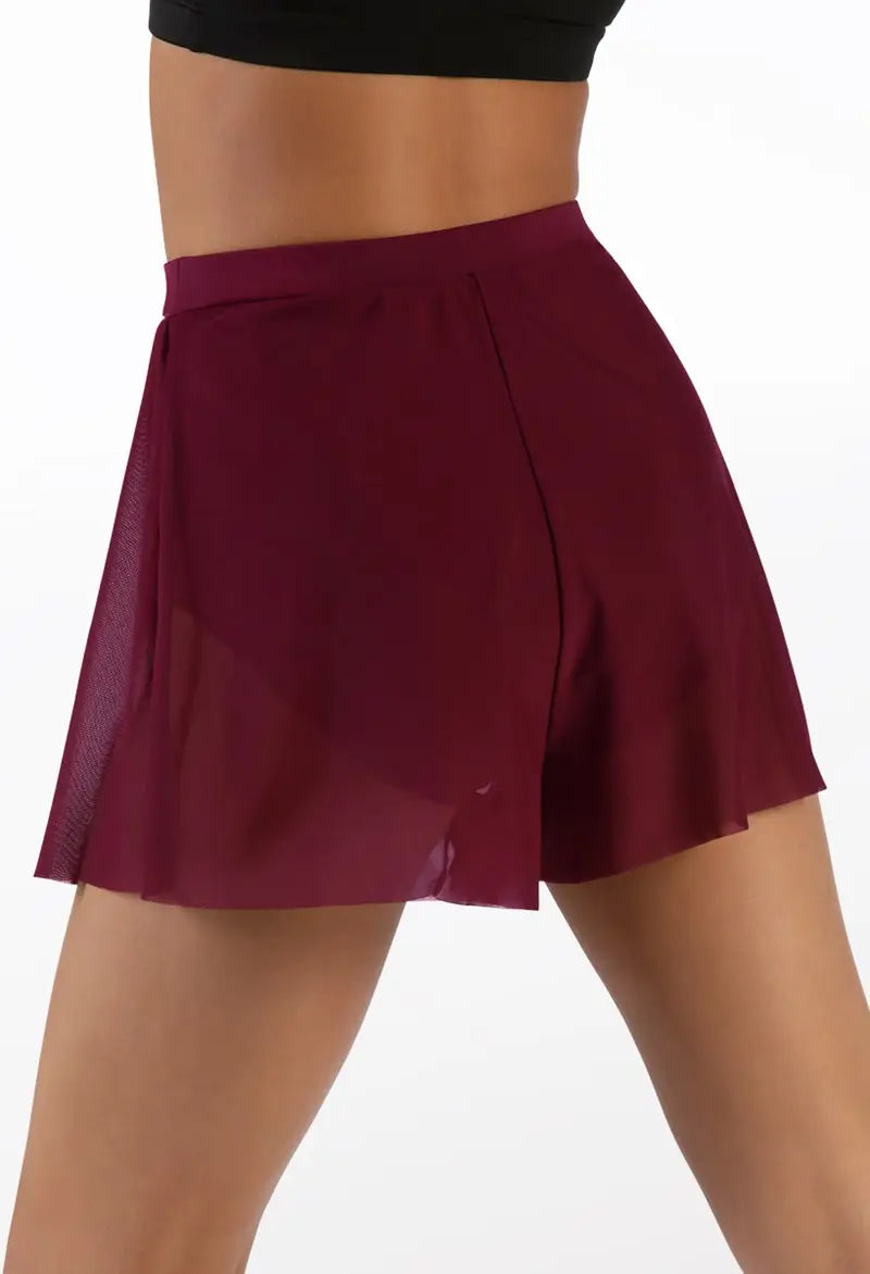 Pre-Owned Shorts Balera 14808 Sheer w/trunks Medium Adult Black Gymnastics Jazz
