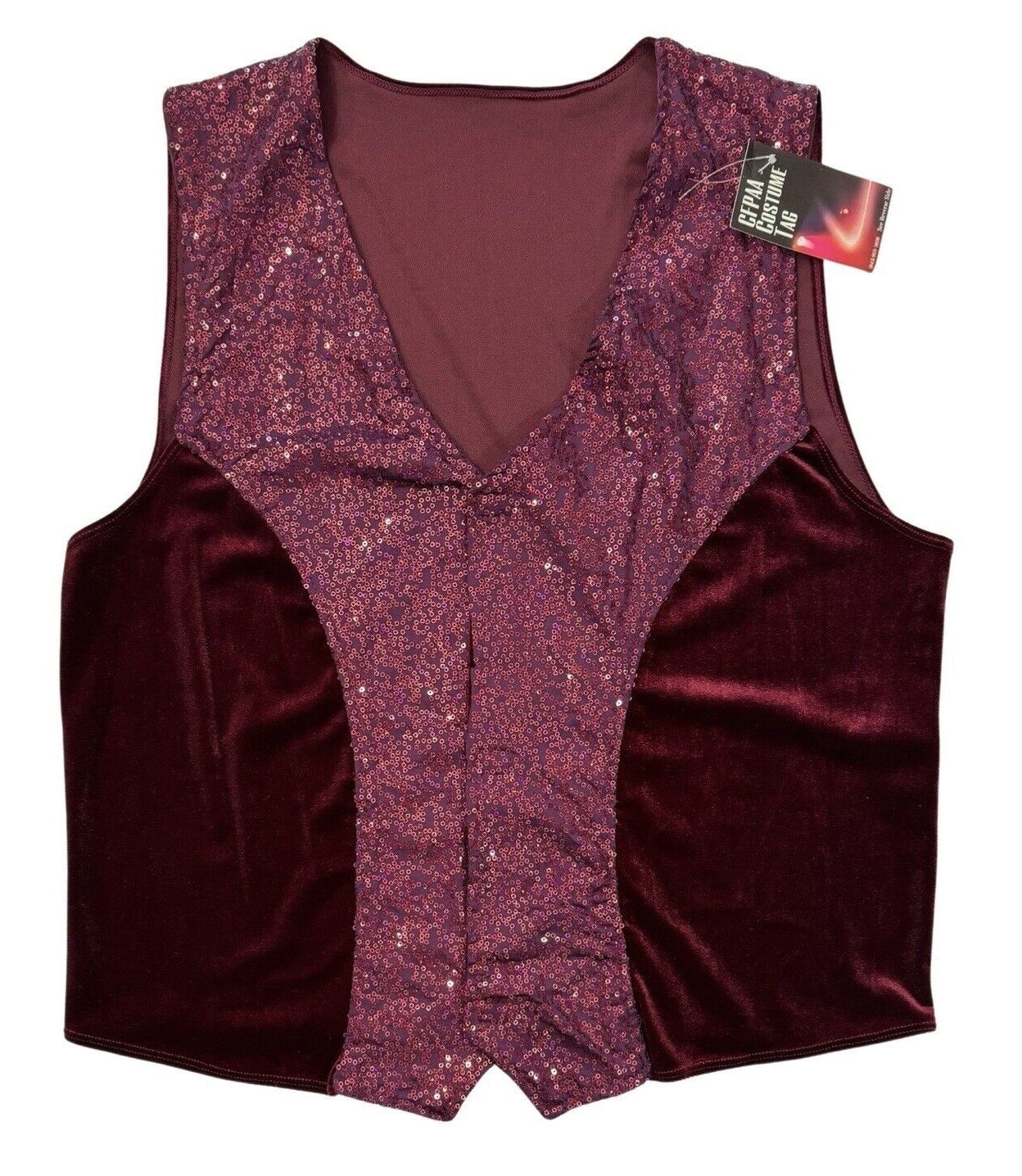 Pre-Owned Vest Revolution Dancewear  RC18673 Medium Adult Blue  Jazz