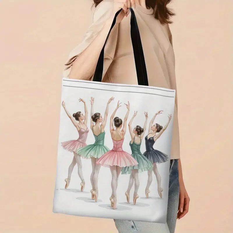 NEW Canvas Ballerina Tote So Cute and 15x13