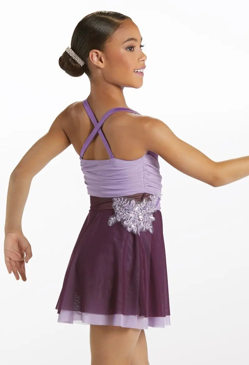 Pre-Owned Costume Small Adult Purple Weissman 15120 Lyrical Ballet Contemporary Sequin Flowy Dress