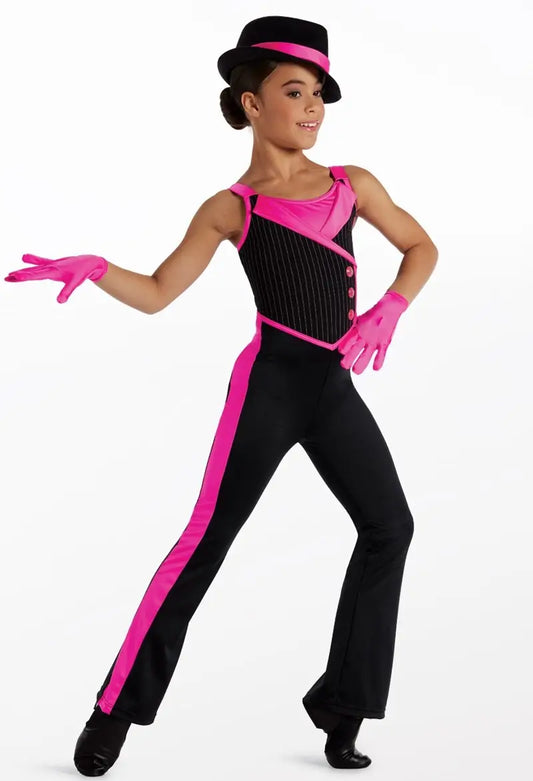 Pre-Owned Costume Weissman 15726 Medium Child Black Jazz Stripes