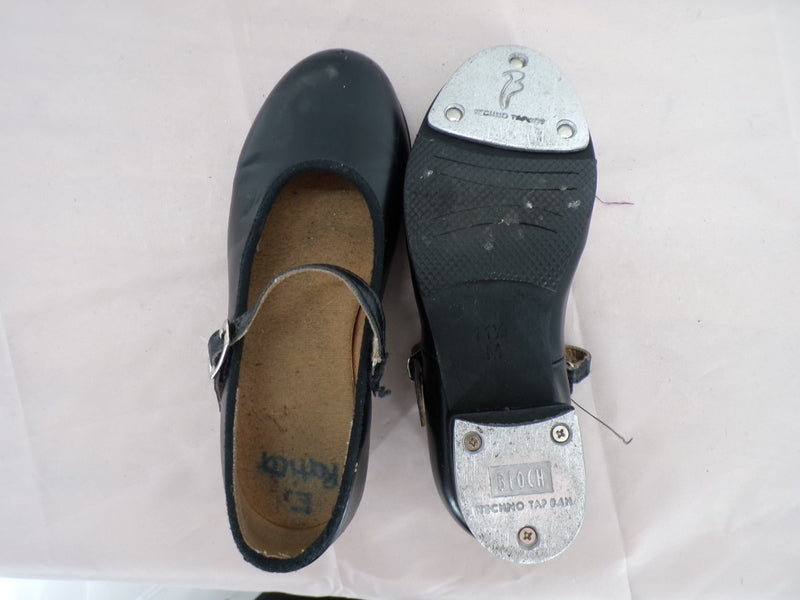 Pre-Owned Tap Shoes Bloch Little Kid 11.5M Mary Jane Leather Buckle