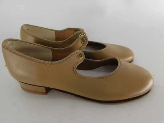 Pre-Owned Jazz Ballroom Shoes Barbette Big Kid 1N Tyette Leather  Closed Toe