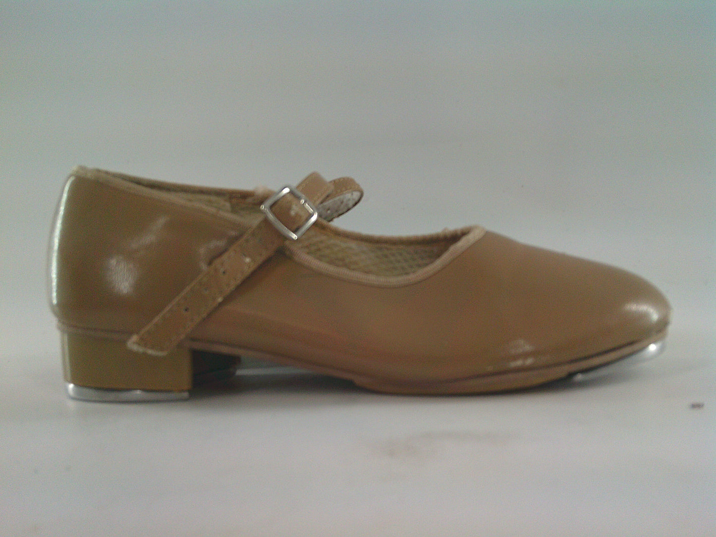 Pre-Owned Tap Shoes Revolution Big Kids 2M Mary Jane Leather Buckle Student