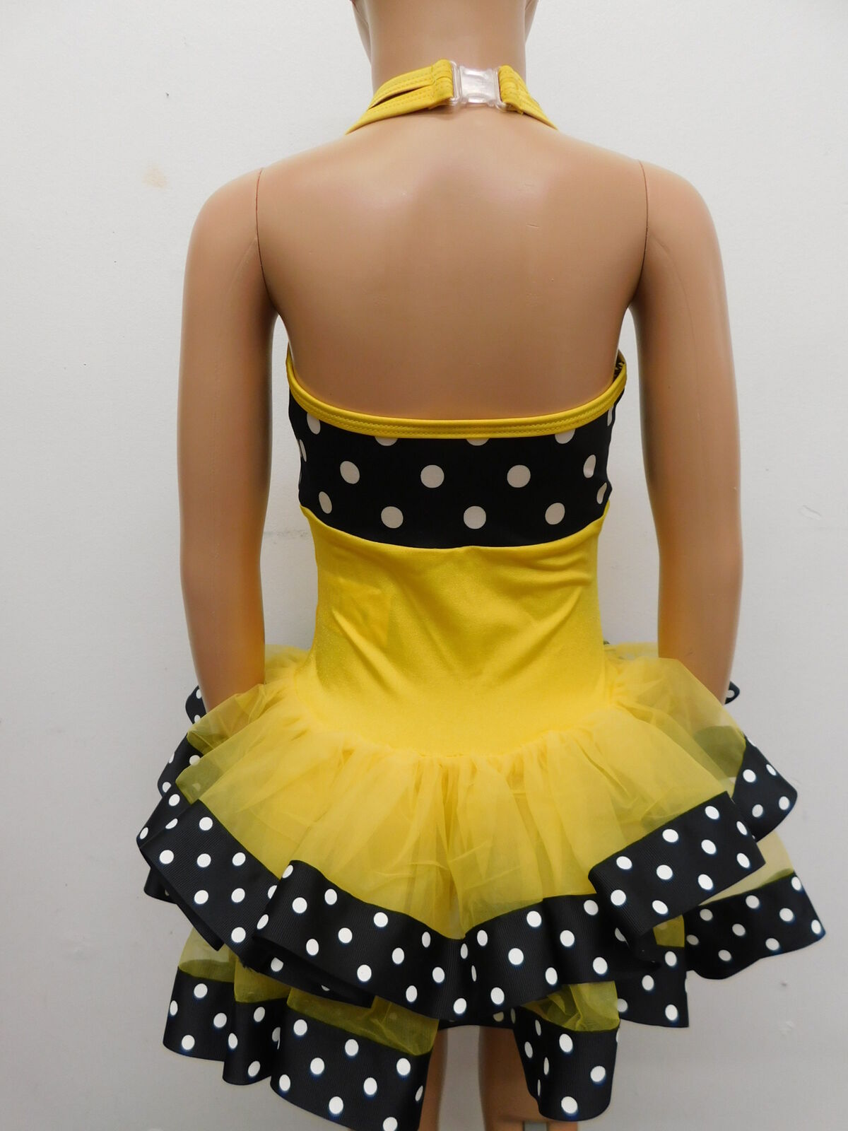 Pre-Owned Costume Curtain Call  J5357 Small Child Yellow Tutu Dress Jazz Tap