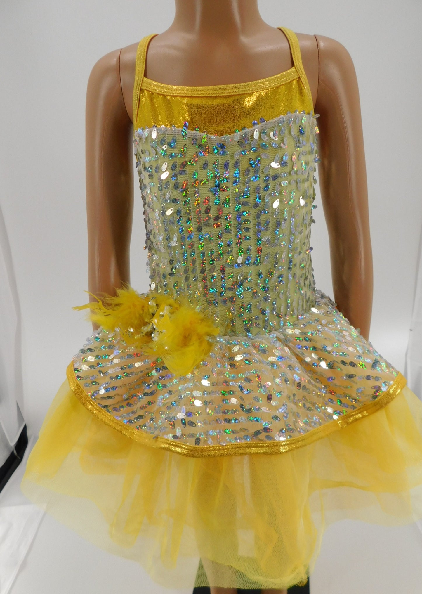 Pre-Owned Costume Curtain Call  E2158 Small Child Yellow  Ballet