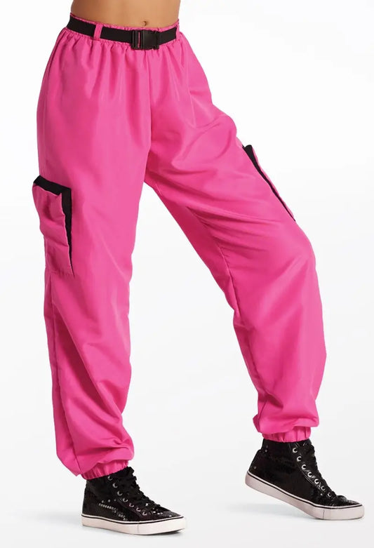 Pre-Owned Belted Pants Balera 17287 Medium Child Pink Jazz Tap