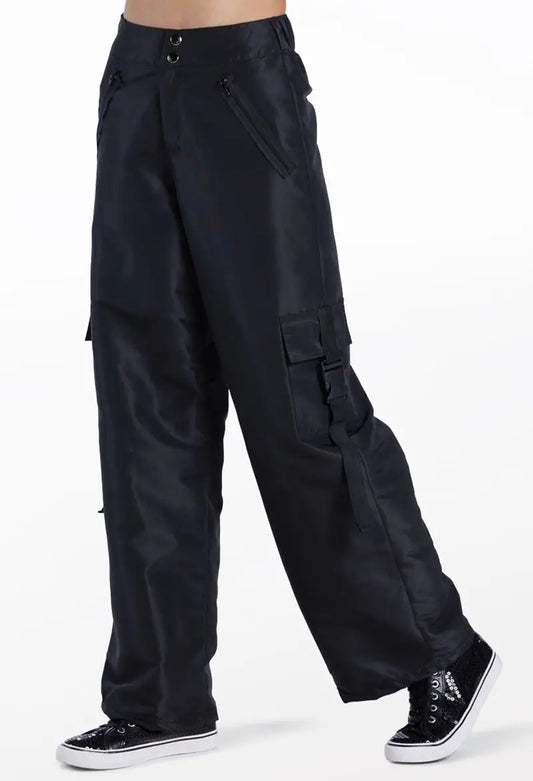 Pre-Owned Jogger Pants Balera 17288 Large Child Black Hip Hop Jazz Tap