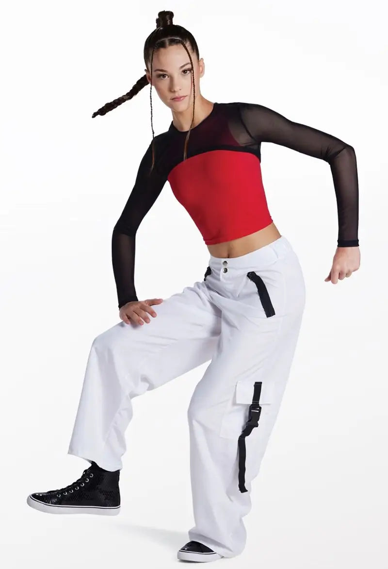 Pre-Owned Jogger Pants Balera 17288 Large Child Black Hip Hop Jazz Tap