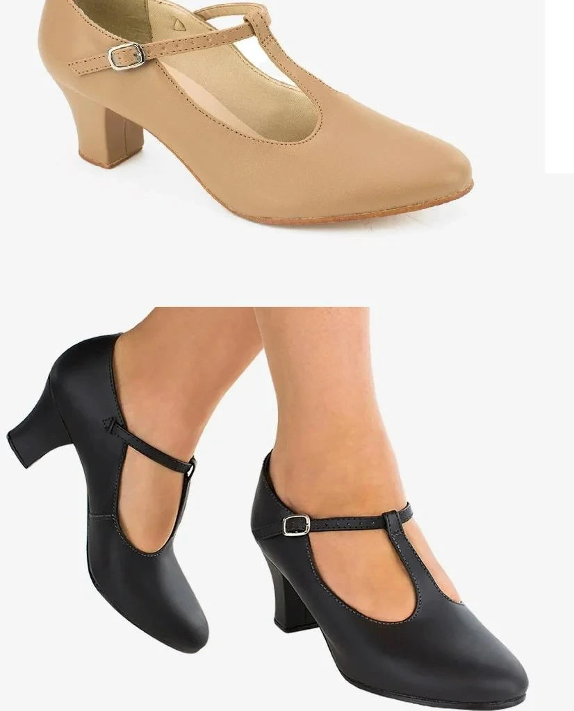 NEW Clearance Character Shoes So Danca CH40 Chrissie 2" Heel T Strap