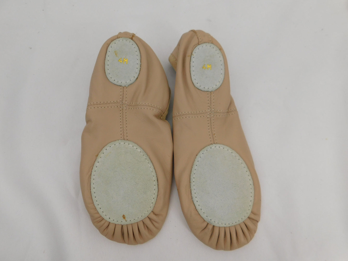 Pre-Owned Ballet Shoes Capezio Big Kid 4M Tie Drawstring Leather  Split Sole