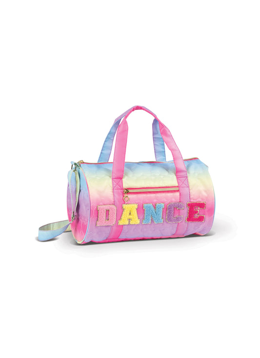 New Duffle Bag Danz N Motion B24501 Small/Medium  Pink Rainbow  Ballet Tap Jazz