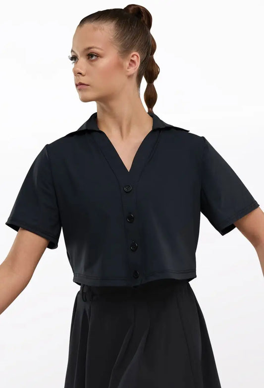 Pre-Owned Costume Top Weissman 18580 Small Adult Black Jazz Contemporary