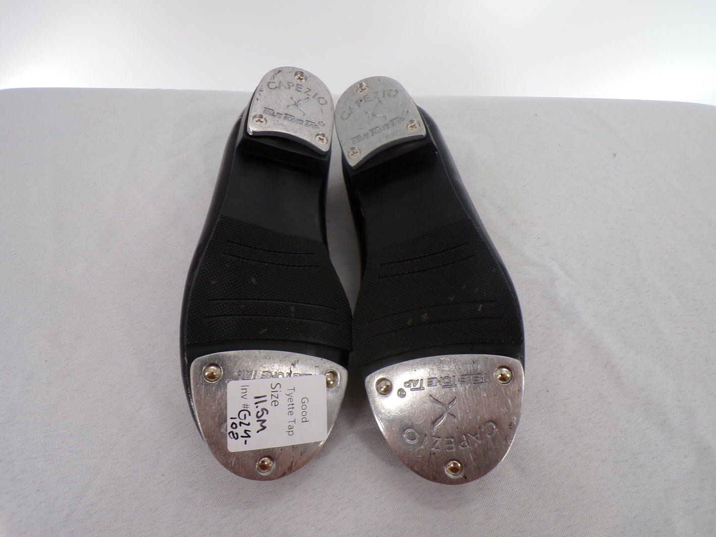 Pre-Owned Tap Shoes Capezio Little Kid 11.5M Tyette Man Made Elastic Student