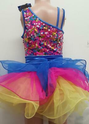 Pre-Owned Costume Weissman  10735 Intermediate Child Multiple Colors  Jazz