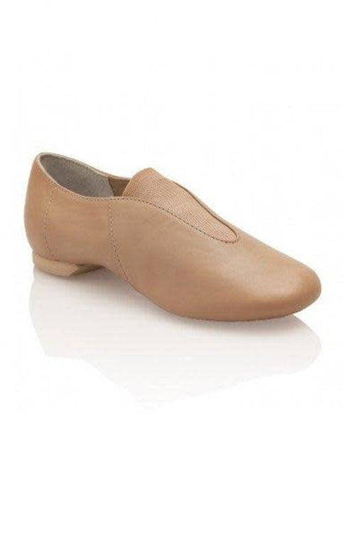 New Jazz Shoes Capezio CP05 Adult Caramel & Black Split Sole Stretch Slip On