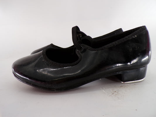 Pre-Owned Tap Shoes ABT Toddler 8.5M Tyette Leather Ribbon or Elastic Student