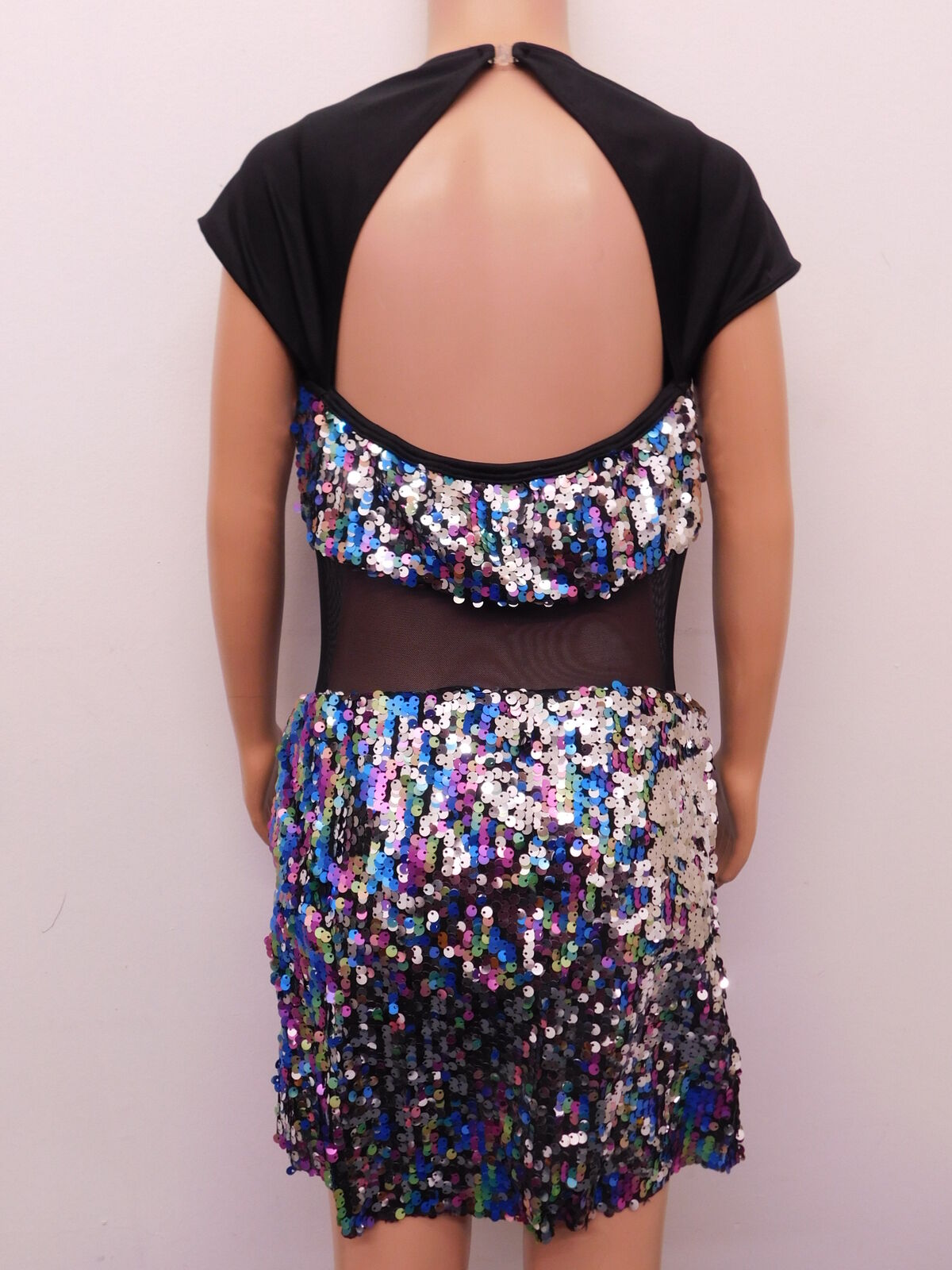 Pre-Owned Costume Curtain Call J5334 Large Child Silver Jazz Pageant