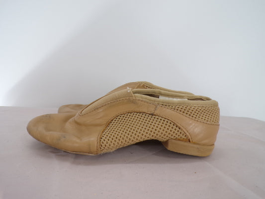 Pre-Owned Jazz Shoes Revolution Big Kid 2M Slip On Leather  Split Sole