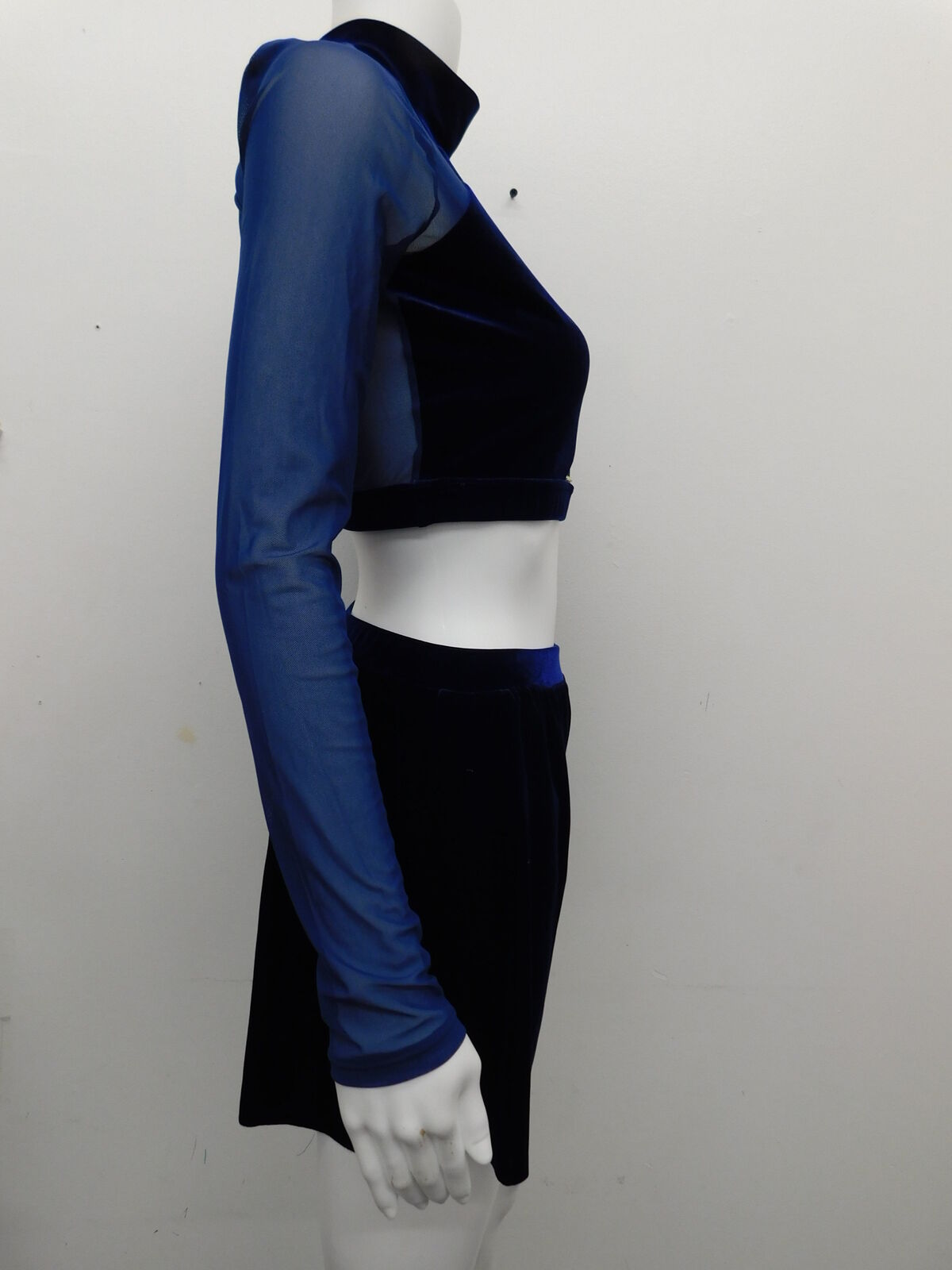 Pre-Owned Costume Weissman  V12240 XS Adult Blue 2 piece Contemporary Rhinestones
