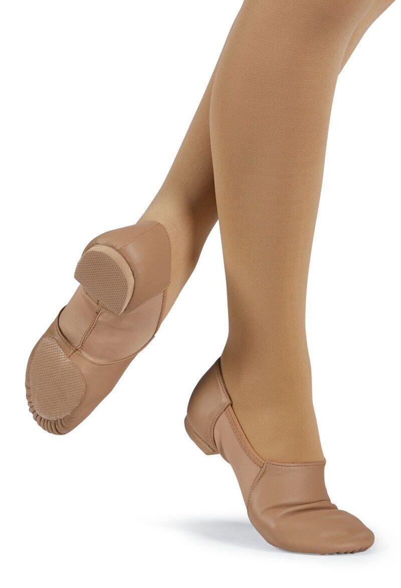 Pre-Owned Jazz Shoes Capezio Adult 5M  Leather Slip On