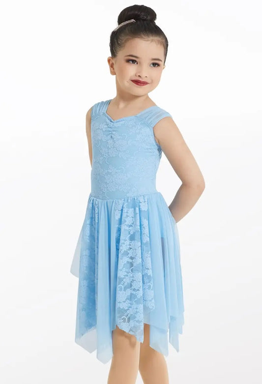 Pre-Owned Costume Weissman  11641 XL Child Blue Dress  Lyrical