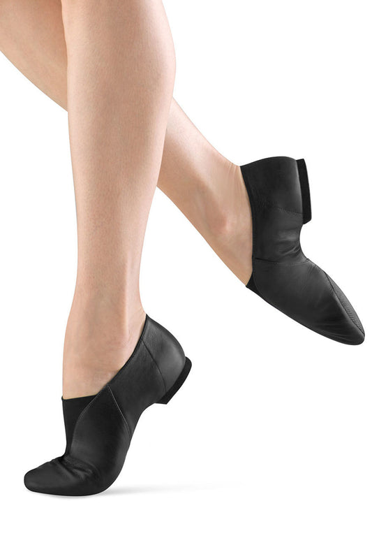 New Jazz Shoes Capezio CP05 Adult Caramel & Black Split Sole Stretch Slip On