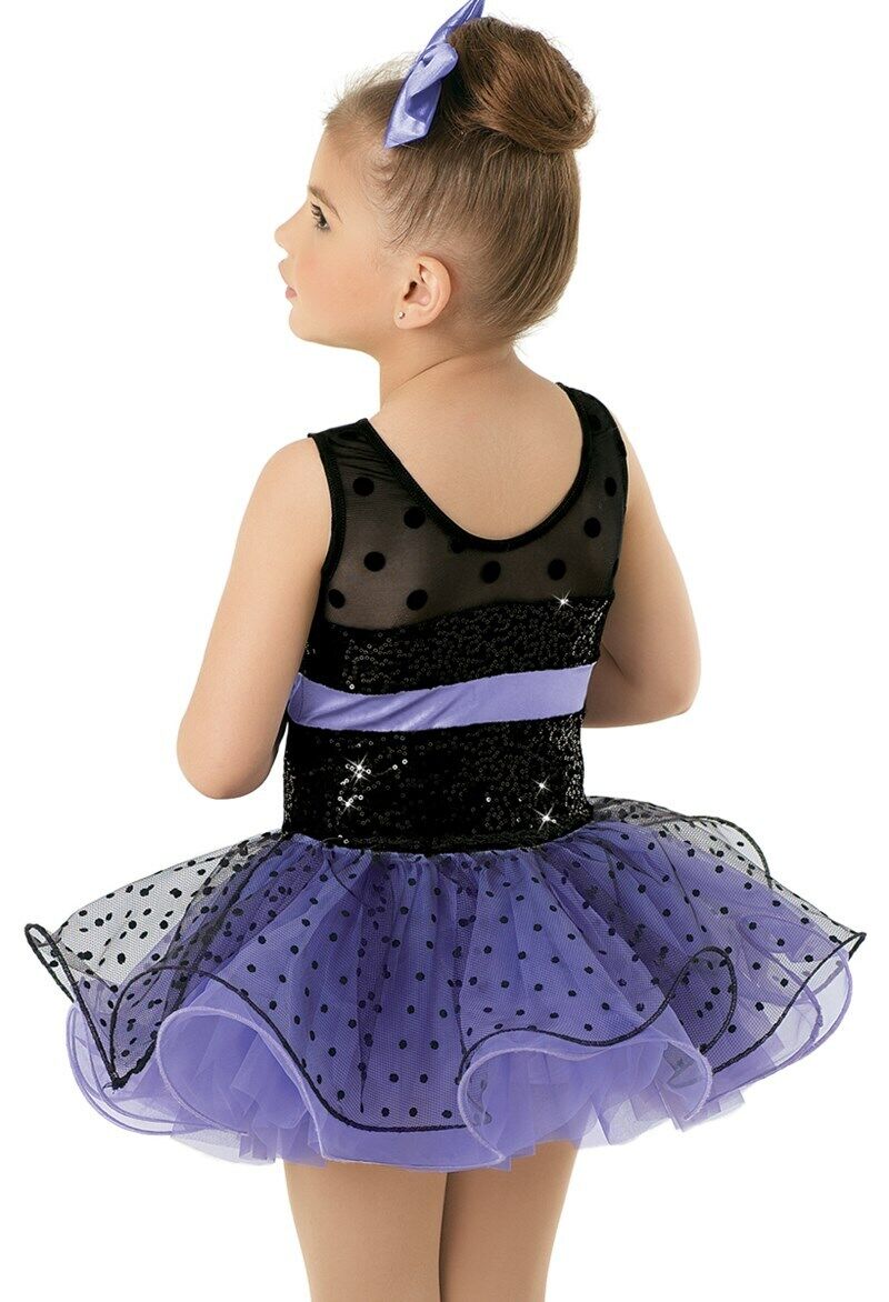 Pre-Owned Costume Weissman  9702 Small Child Pink Tutu Jazz Tap Sequin