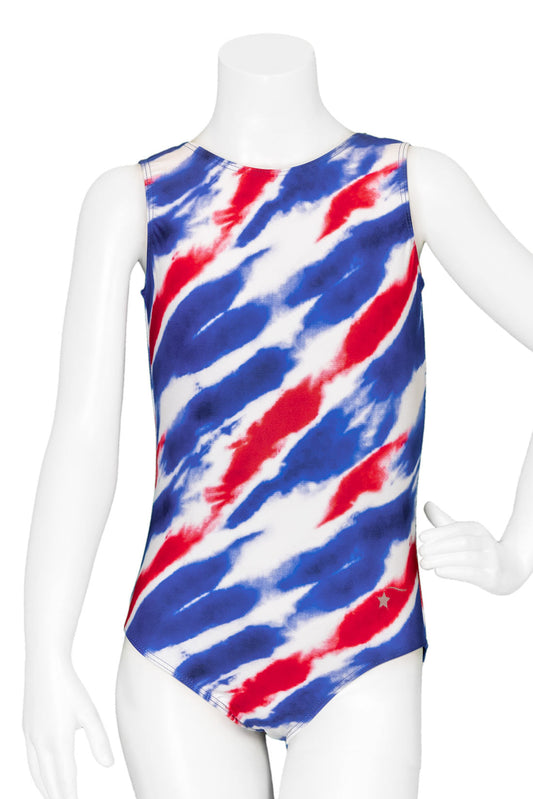 NEW Leotard Destira United We Handstand Adult Sizes Patriotic Red White Blue Tumbling Acro