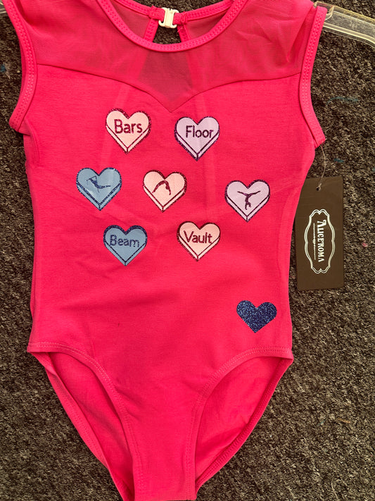 Custom Valentine Leotards - Design 14 Conversation Hearts 1