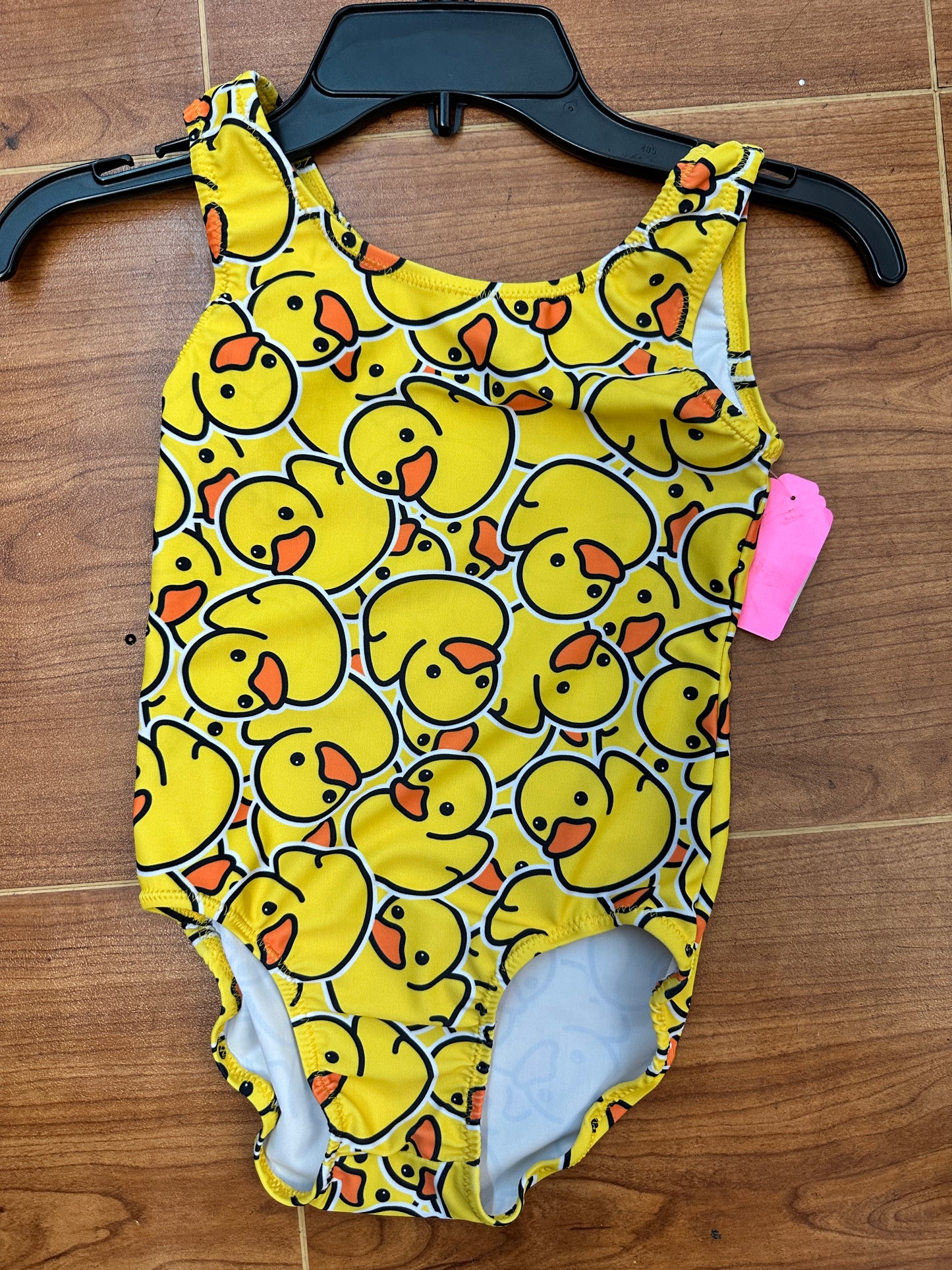 Pre-Owned Gymnastics Leotard Susie Qs Medium Child Rubber Ducky Print