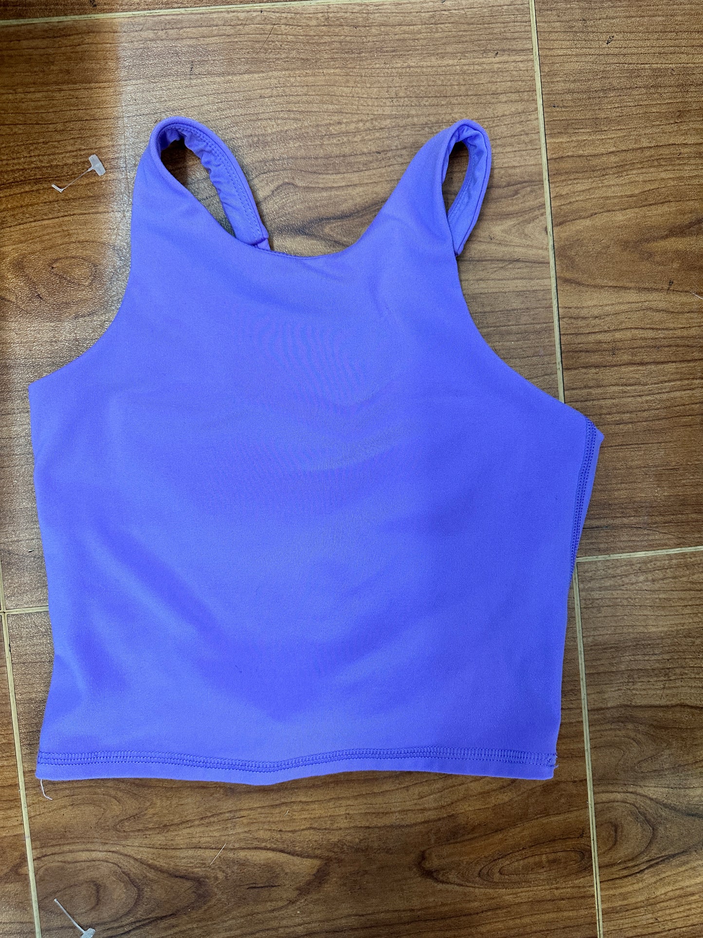 Pre-Owned Crop Top Sports Bra All In Motion Medium Child 7-8 Lavender