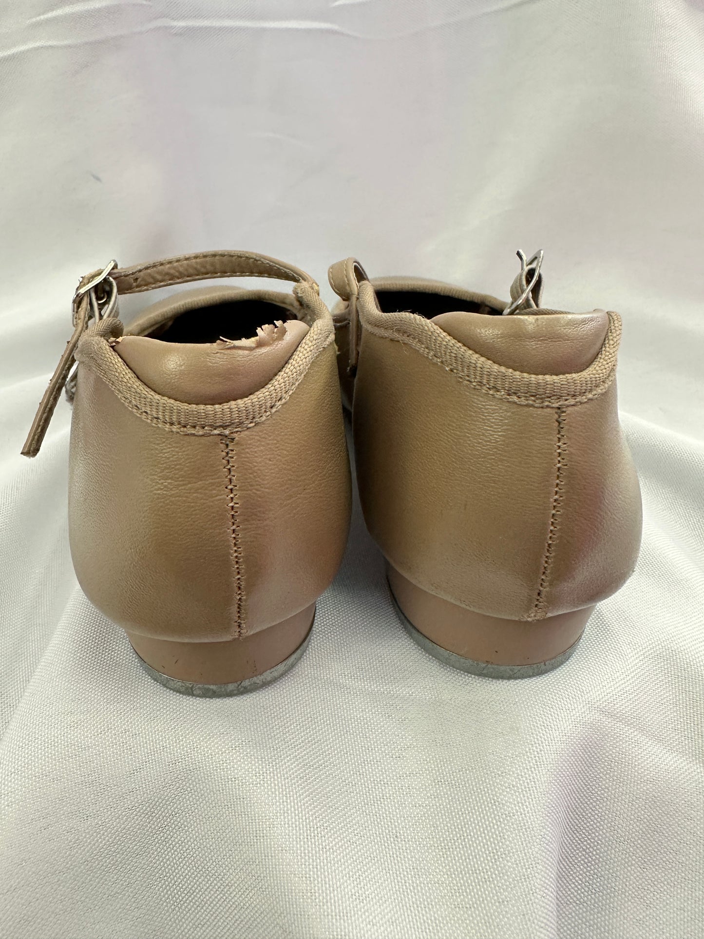 Pre-Owned Tap Shoes Dancing Fair Girl's 13M Mary Jane Leather Buckle