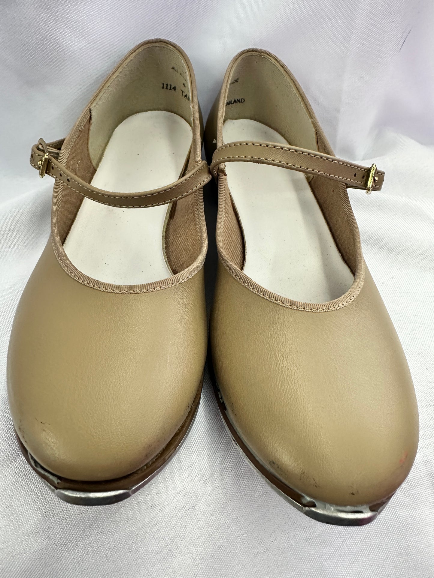 Pre-Owned Tap Shoes Liberts Kids 4.5M Tan Mary Jane Buckle