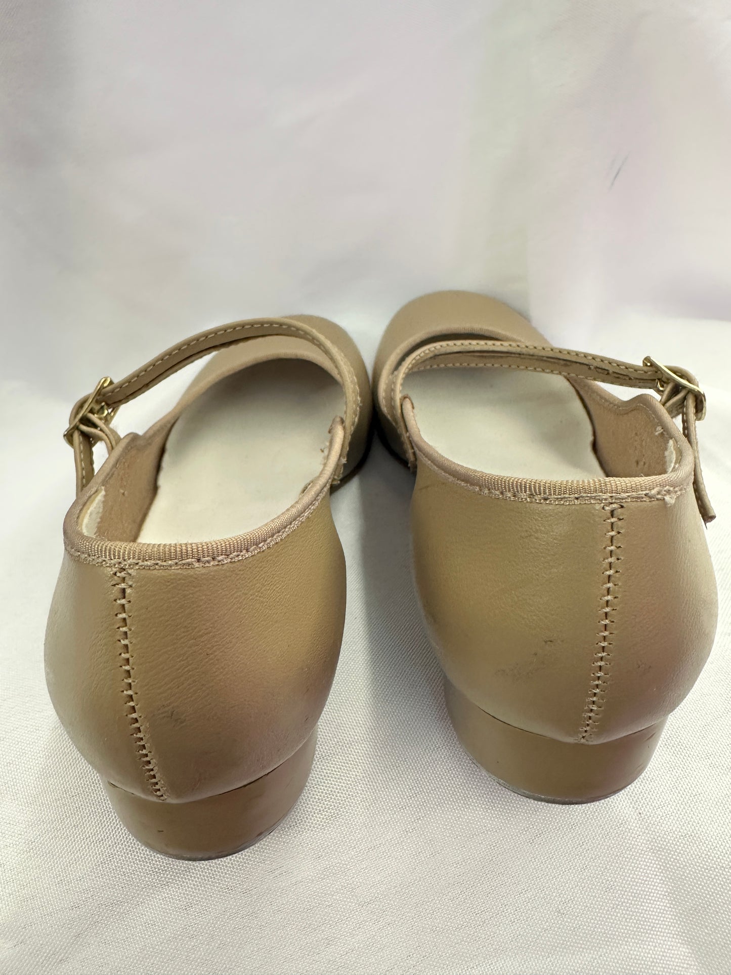Pre-Owned Tap Shoes Liberts Kids 4.5M Tan Mary Jane Buckle