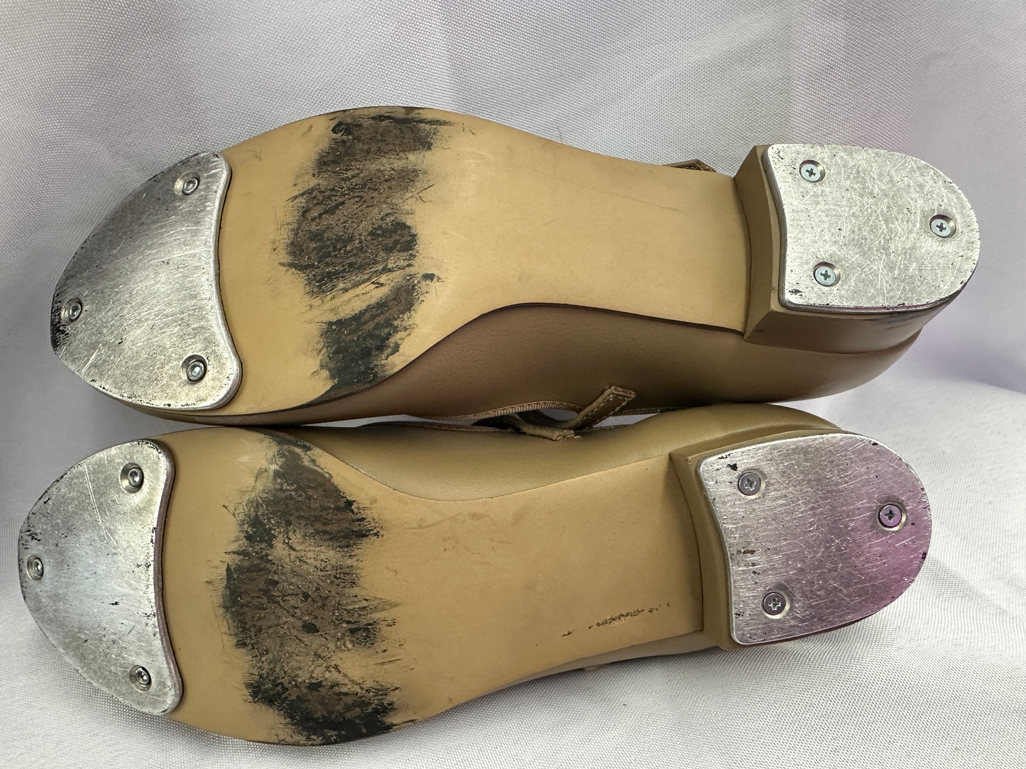Pre-Owned Tap Shoes Liberts Kids 4.5M Tan Mary Jane Buckle