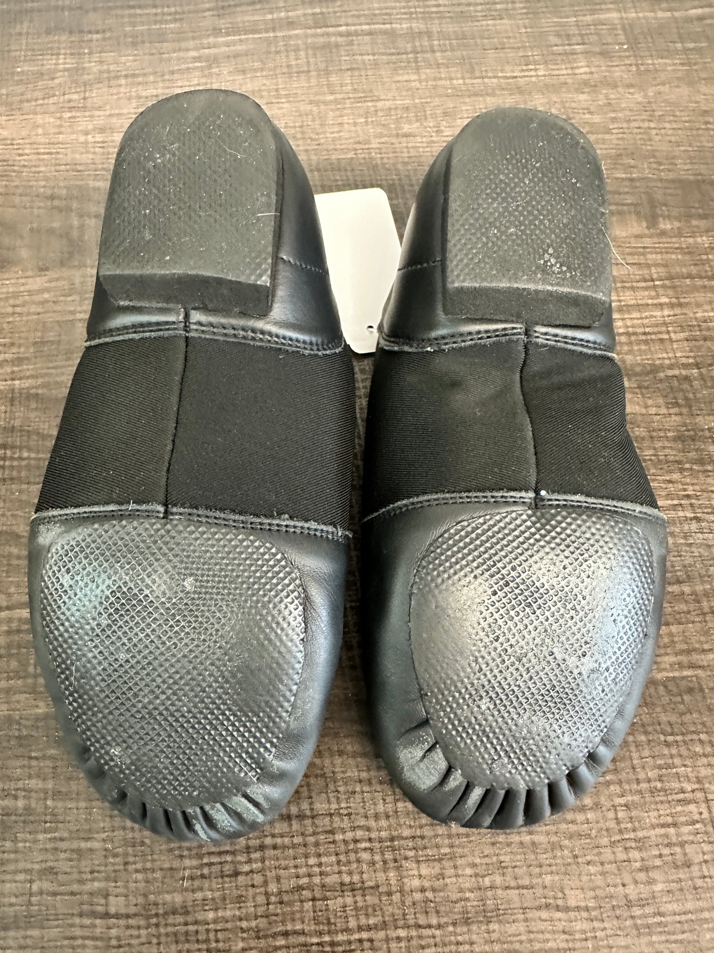 Pre-Owned Generic Jazz Shoe Youth 2 Black Leather Slip On