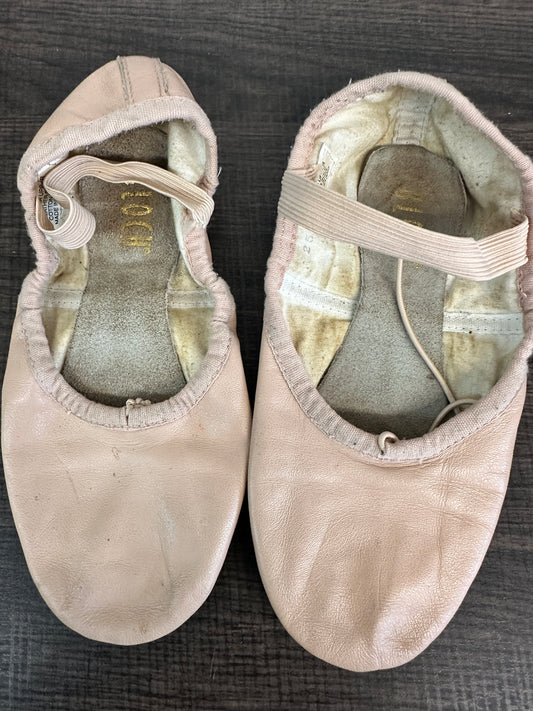 Pre-Owned Ballet Shoes Bloch Big Kid 2M Tie Drawstring Leather Single Strap Split Sole (Copy)