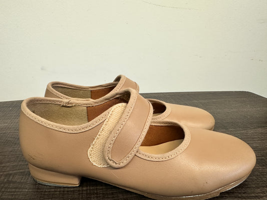Pre-Owned Tap Shoes SoDanca Child 13M Mary Jane Leather Loop Strap
