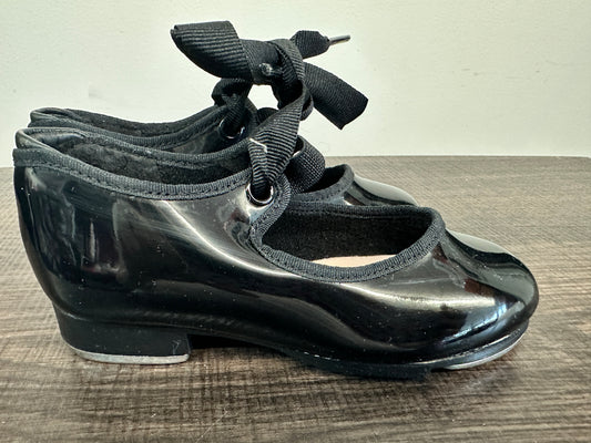 Pre-Owned Tap Shoes Capezio Big Kids 9M Tyette Man Made Elastic Student