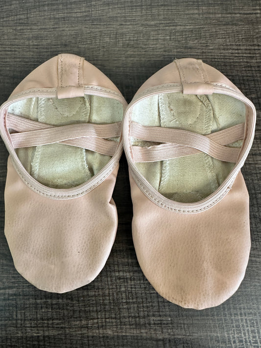 Pre-Owned Ballet Shoes Stelle Toddler 12M Leather Double Strap Split Sole