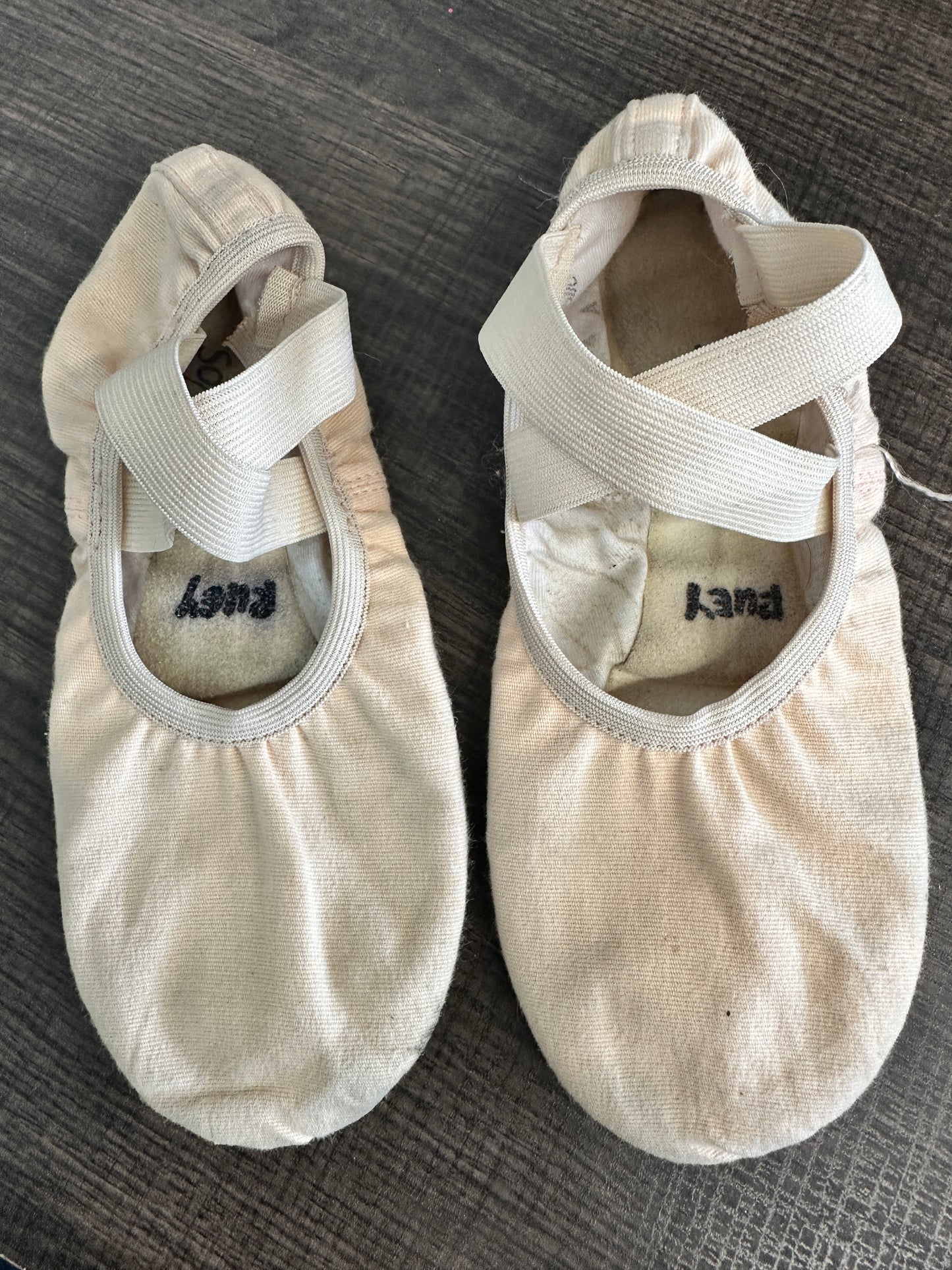Pre-Owned Ballet Shoes So Danca Adult 4.5A Canvas Crossing Straps Split Sole