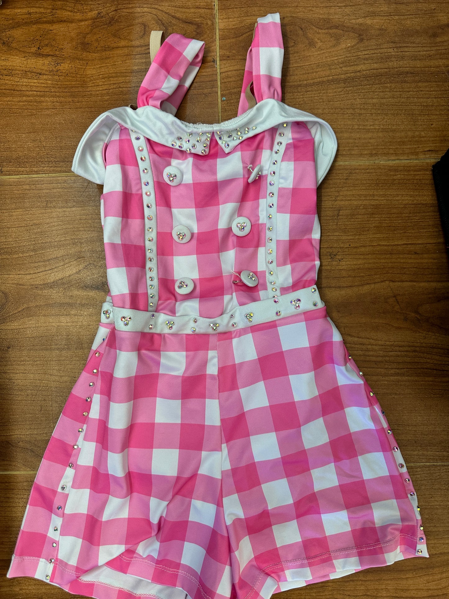 Pre-Owned Costume Revolution RC22788 Medium Child Pink Romper Jazz Tap Sequins