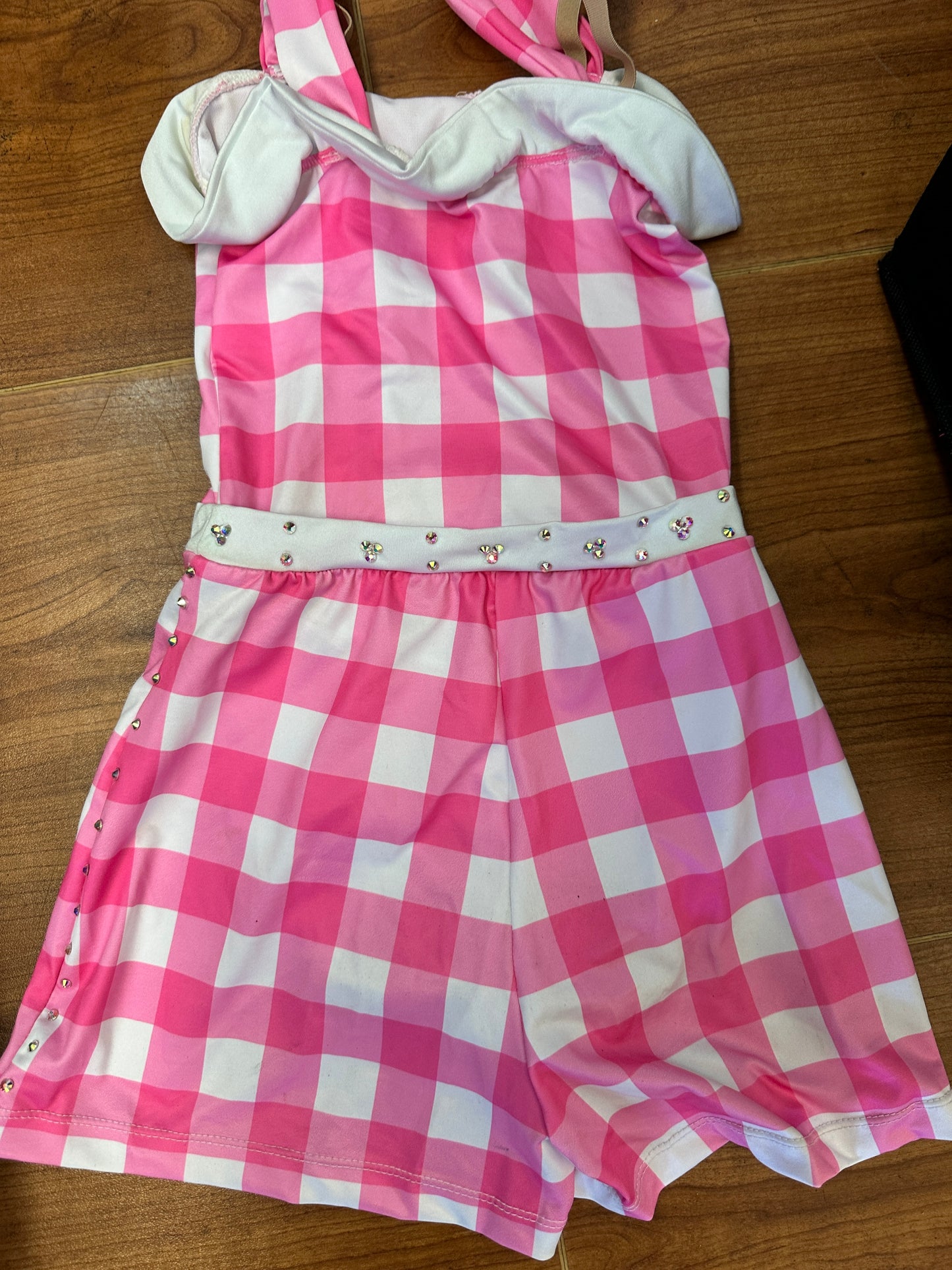 Pre-Owned Costume Revolution RC22788 Medium Child Pink Romper Jazz Tap Sequins