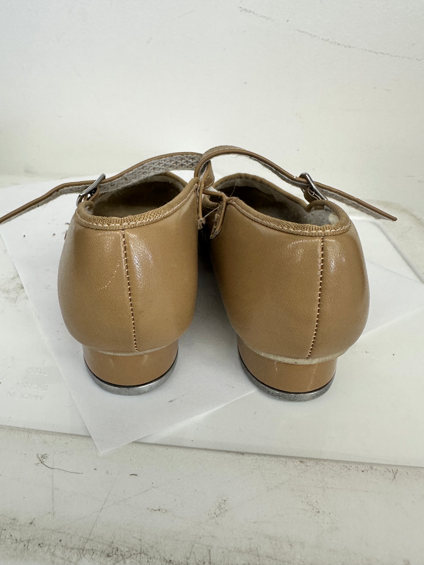 Pre-Owned Tap Shoes Revolution Style 826 3M Child Mary Jane Buckle Tan